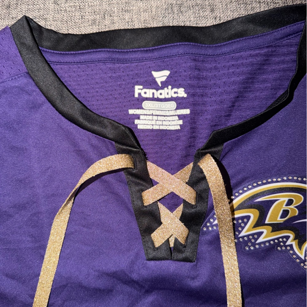 Ravens Purple and White Jersey - Picture 2 of 4